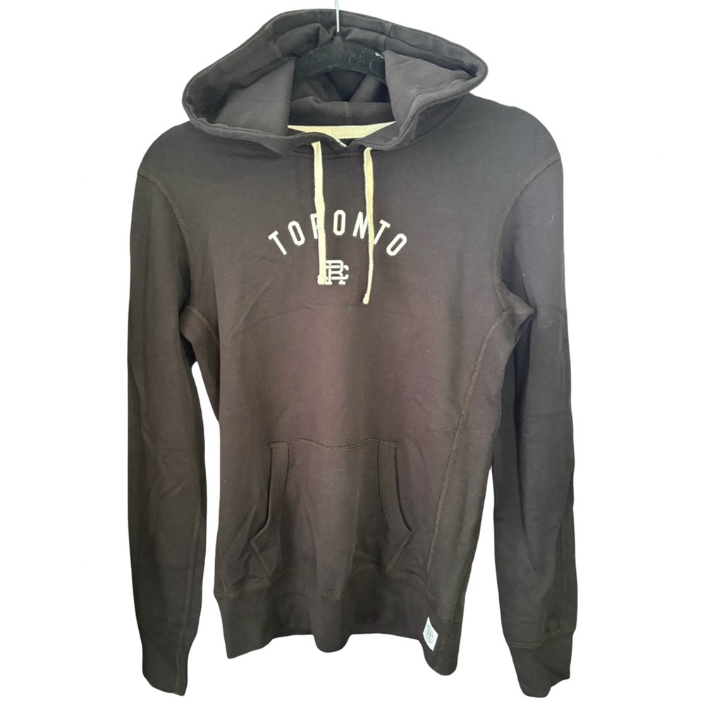 NWT Reigning Champ Black Hoodie with Toronto Design Size XS